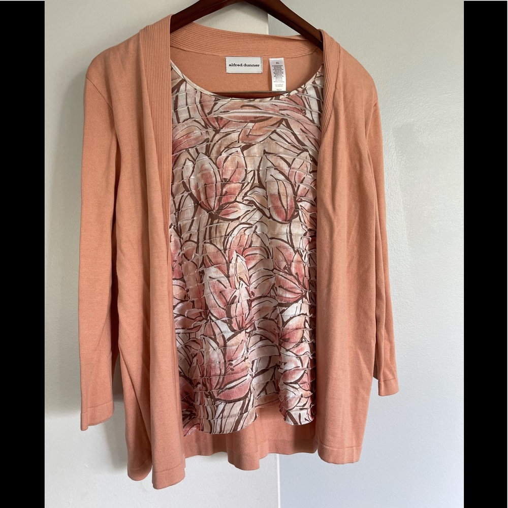 Alfred Dunner 2fer sweater with tank top